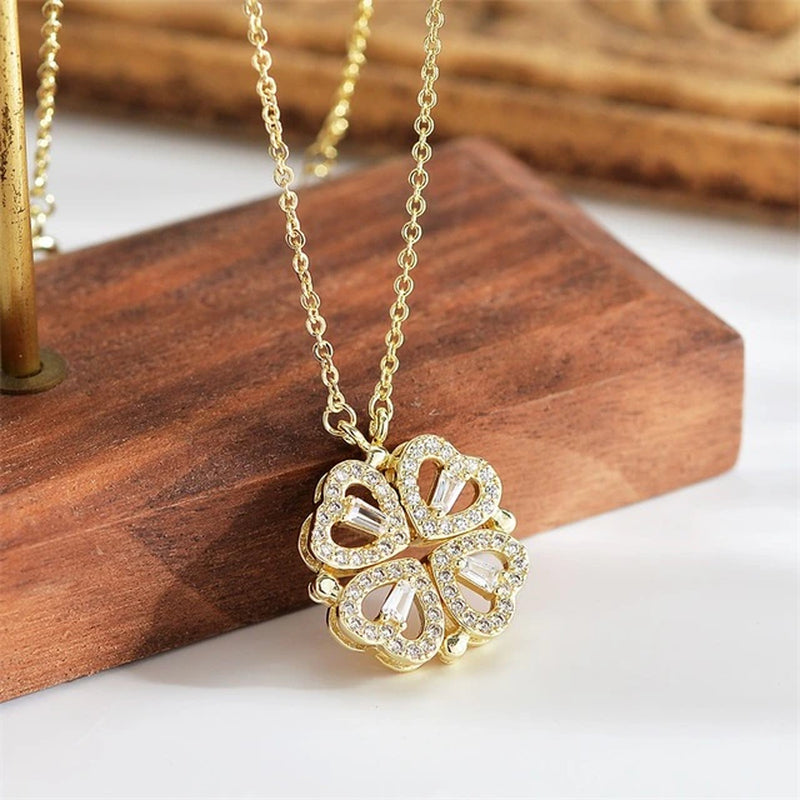 LuckyHeart Clover Necklace - DrewBryant™ Gifts -